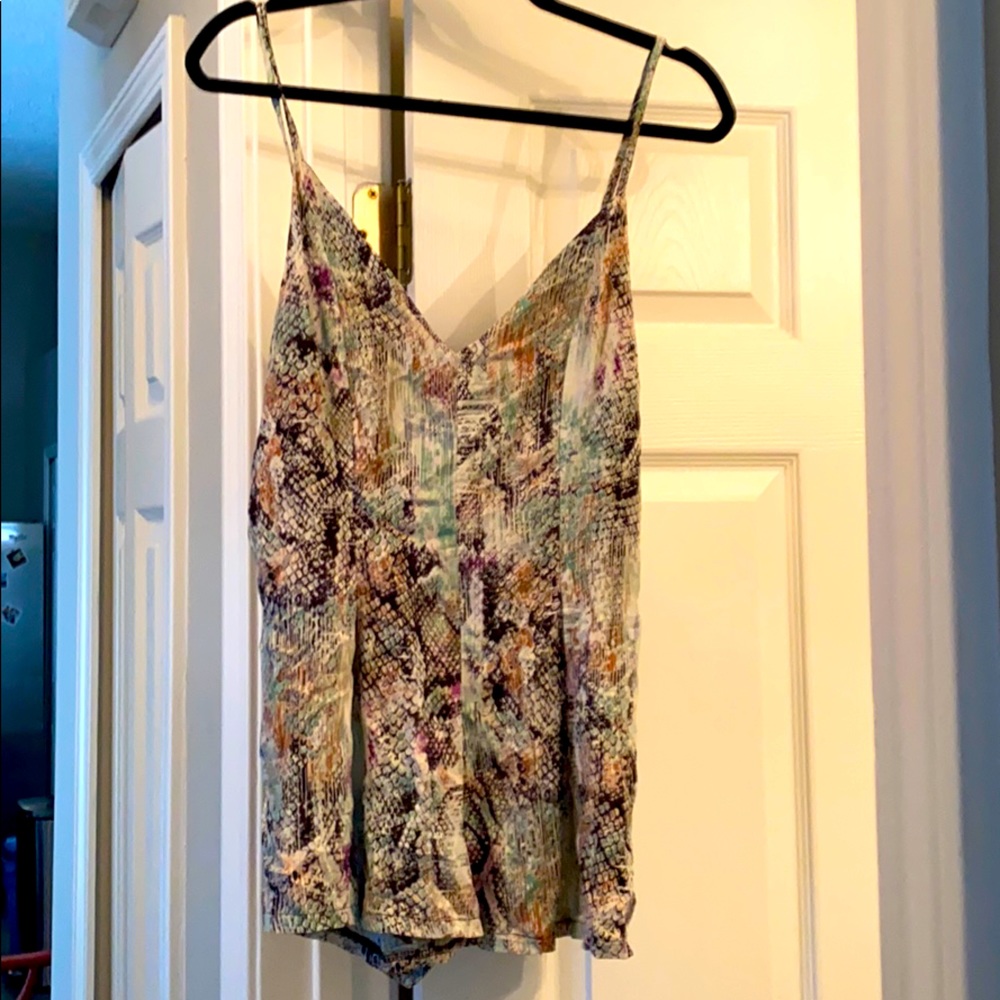 TOBI snakeskin-patterned romper